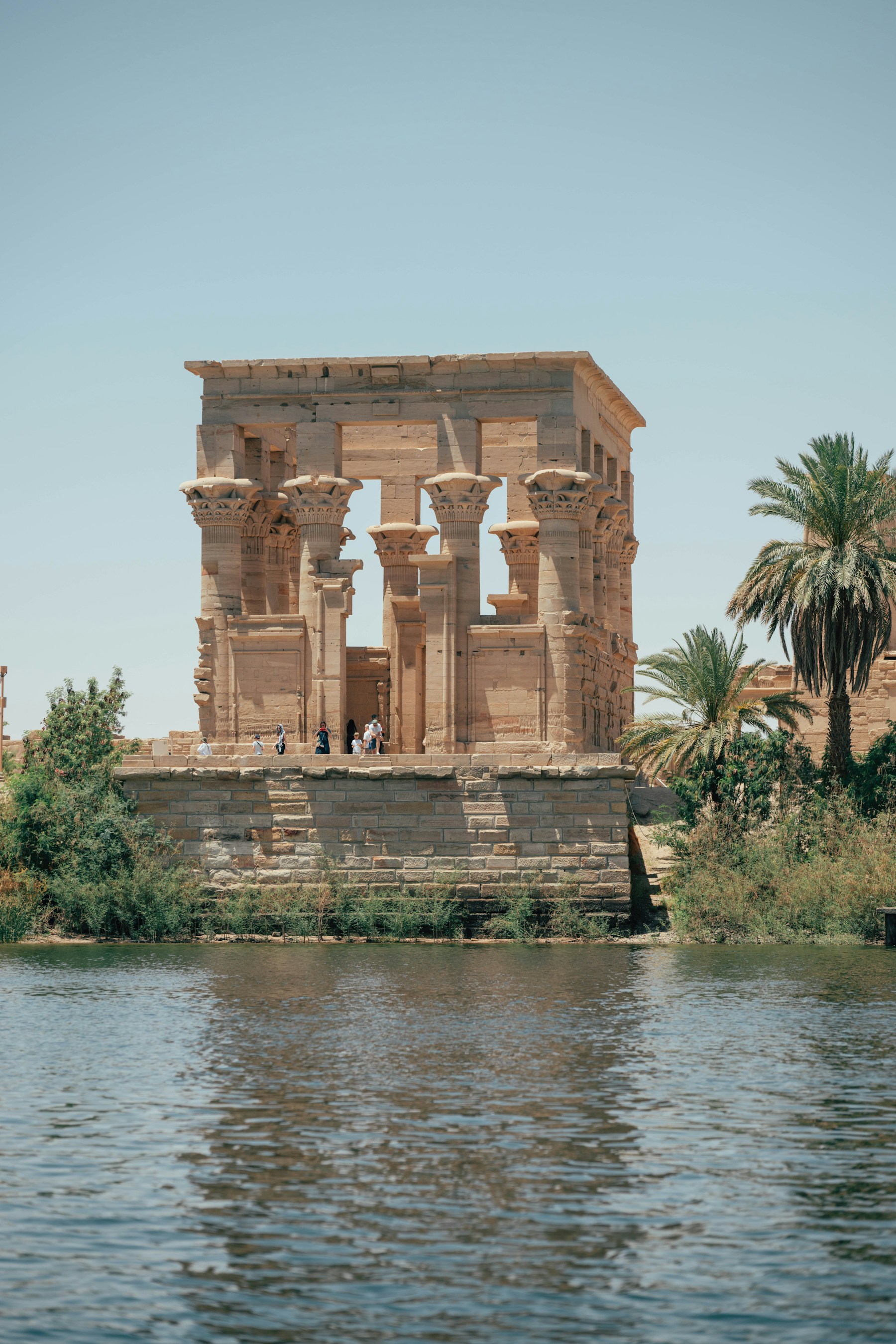 Philae Temple on the banks of the Nile in Aswan