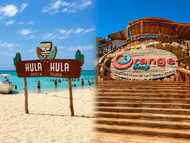 orange bay and hula hula
