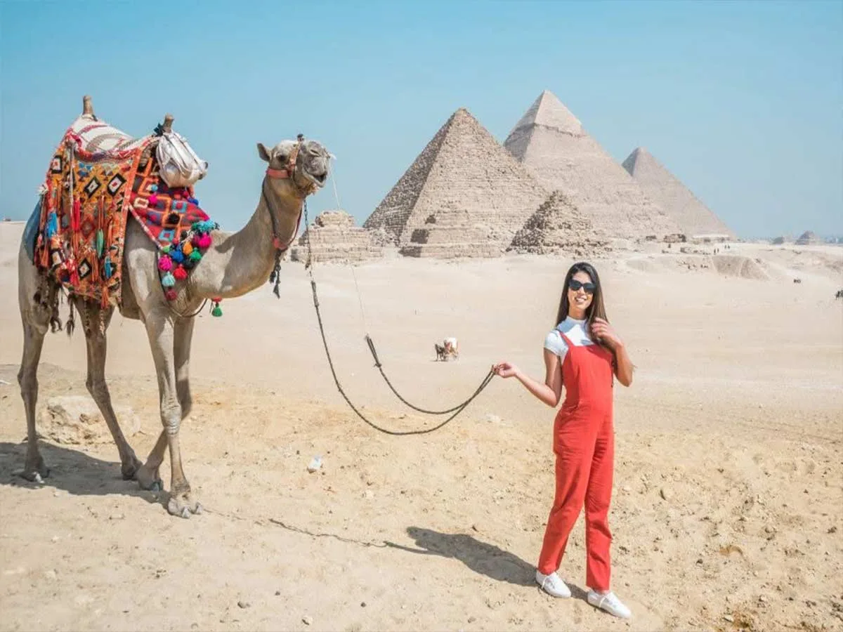 Desert near the pyramids
